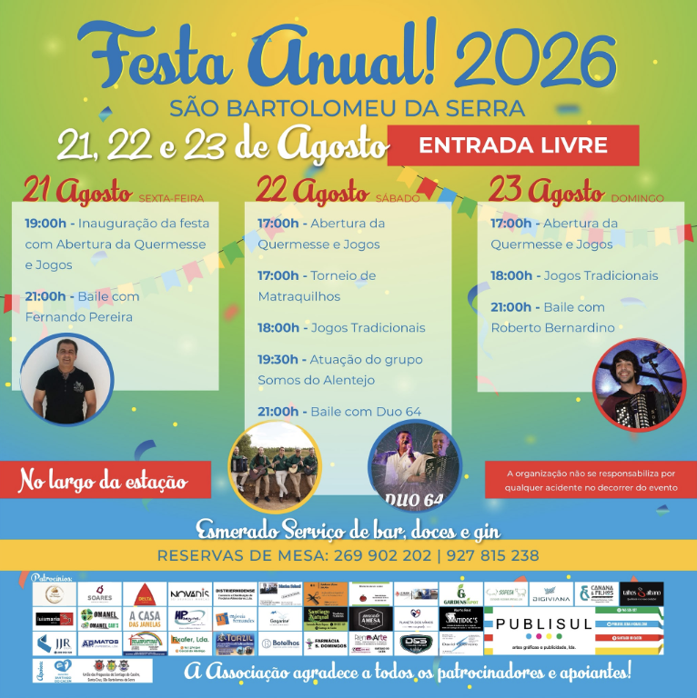 Festa Anual de São Bartolomeu da Serra — event image